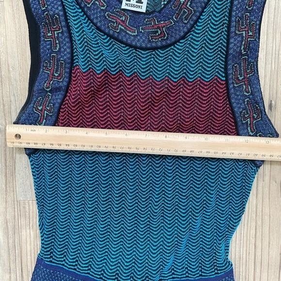 Missoni - 2016‎ Resort Cruise Sleeveless Dress Cactus Made in Italy  - Size 38 - Picture 3 of 8